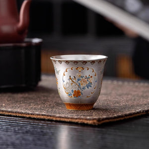 Dunhuang Institute of Art Cloisonné Enamel Gilded Silver Teaware