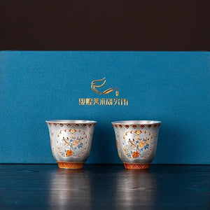 Dunhuang Institute of Art Cloisonné Enamel Gilded Silver Teaware